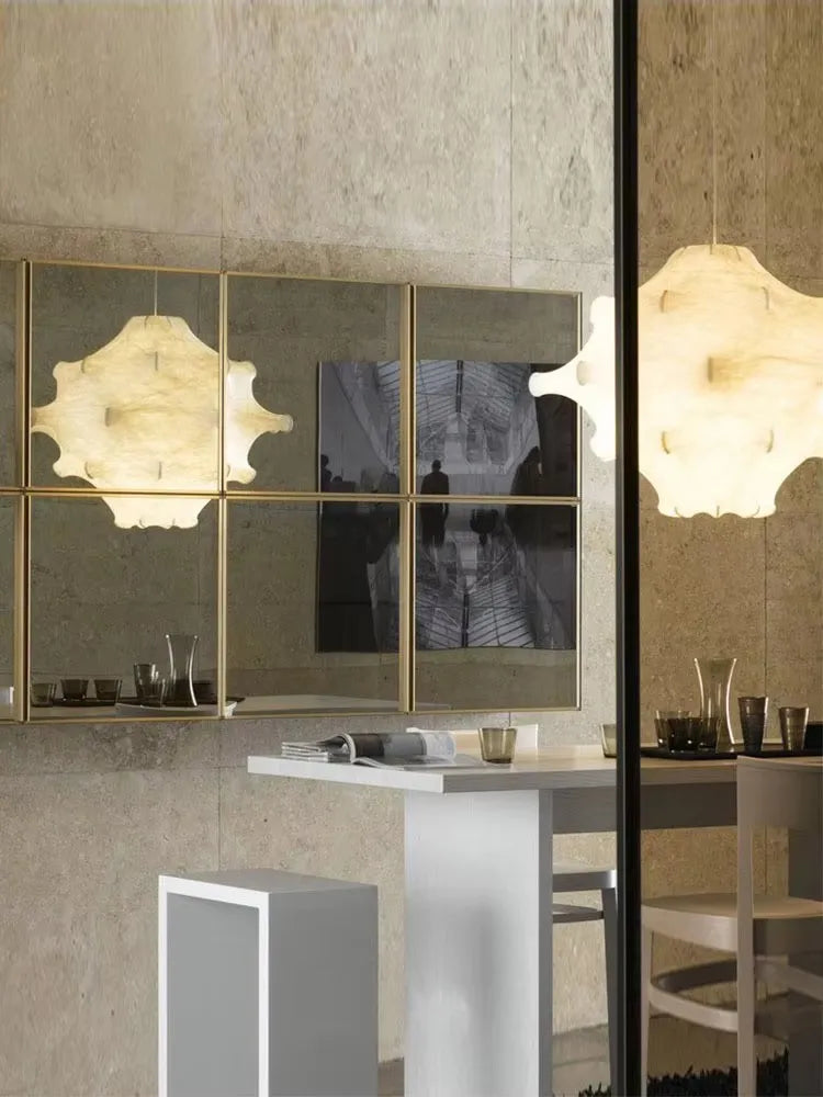 Afralia™ Elegant Silk Pendant Lamp for Home and Hospitality Lighting