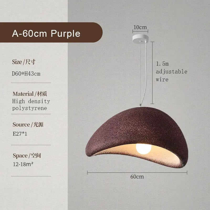 Afralia™ Wabi Sabi LED Pendant Light for Modern Kitchen and Living Room