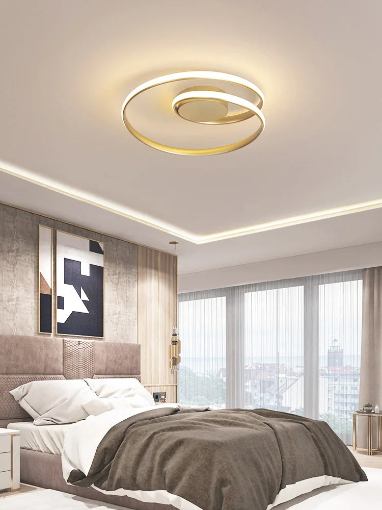 Afralia™ Modern Nordic Style LED Ceiling Lamps Bedroom Study Lighting