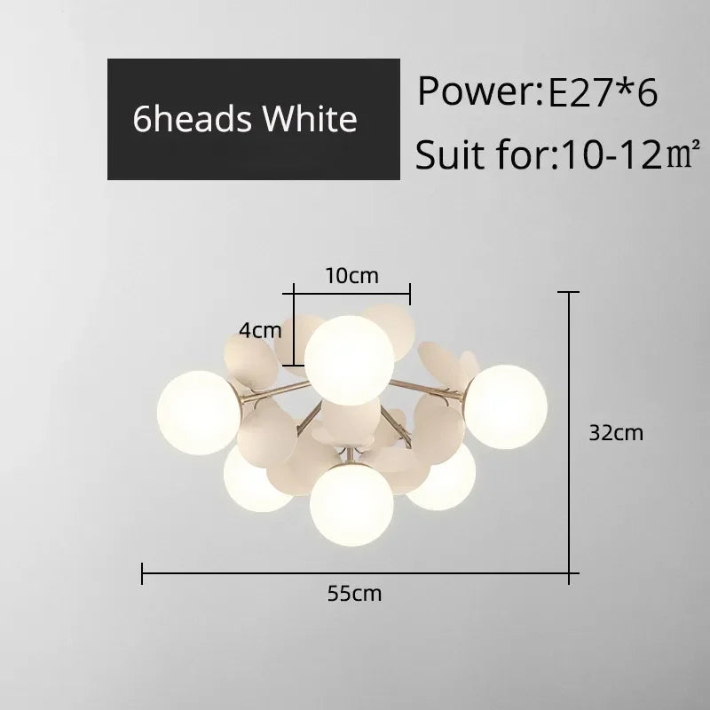 Afralia™ LED Colorful Chandelier for Living Room Bedroom Dining Modern Flash Bulbs