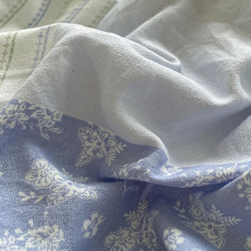 Afralia™ Hollow Lace Summer Quilt Set - Skin-Friendly Duvet Cover Kit - Flower Print Bedding