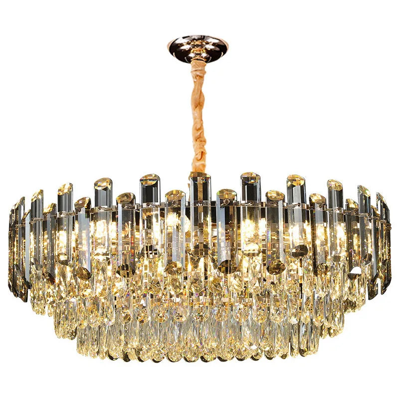 Afralia™ Luxury Crystal Chandelier: Modern Living Room & Dining Room LED Lighting