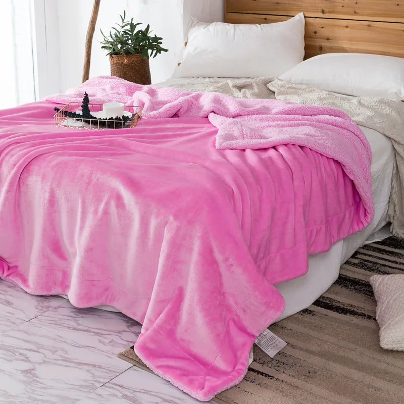 Afralia™ Cozy Plush Blanket: Soft, Warm, Lightweight for Bedroom & Sofa All Seasons