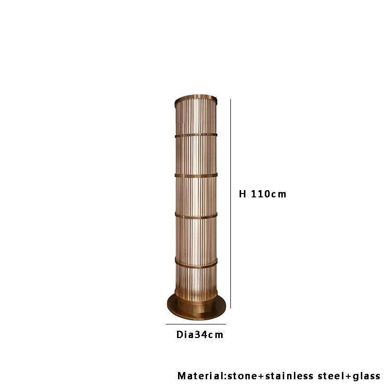 Afralia™ Luxury Glass Floor Lamp for Chic Living Spaces