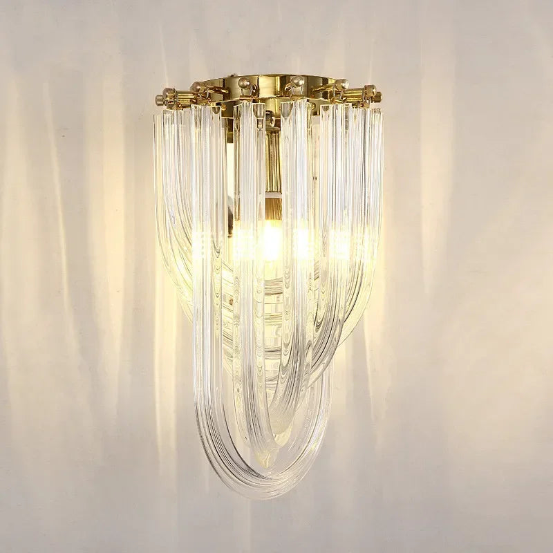 Afralia™ Modern Bent Glass Tube Chandelier - Nordic Art Designer Hanging Lamp