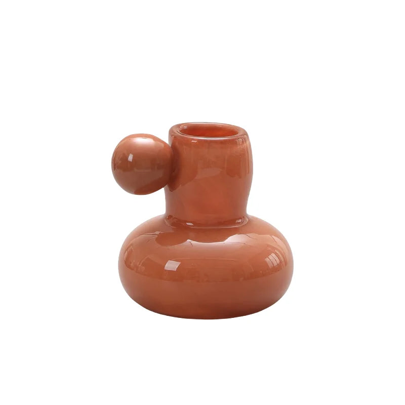 Afralia™ Cute Glass Ball Candle Holder Home Decor Aromatherapy Candelabrum