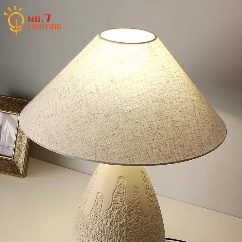 Afralia™ Concrete LED Table Lamp Industrial Design for Bedroom, Hotel, Bar