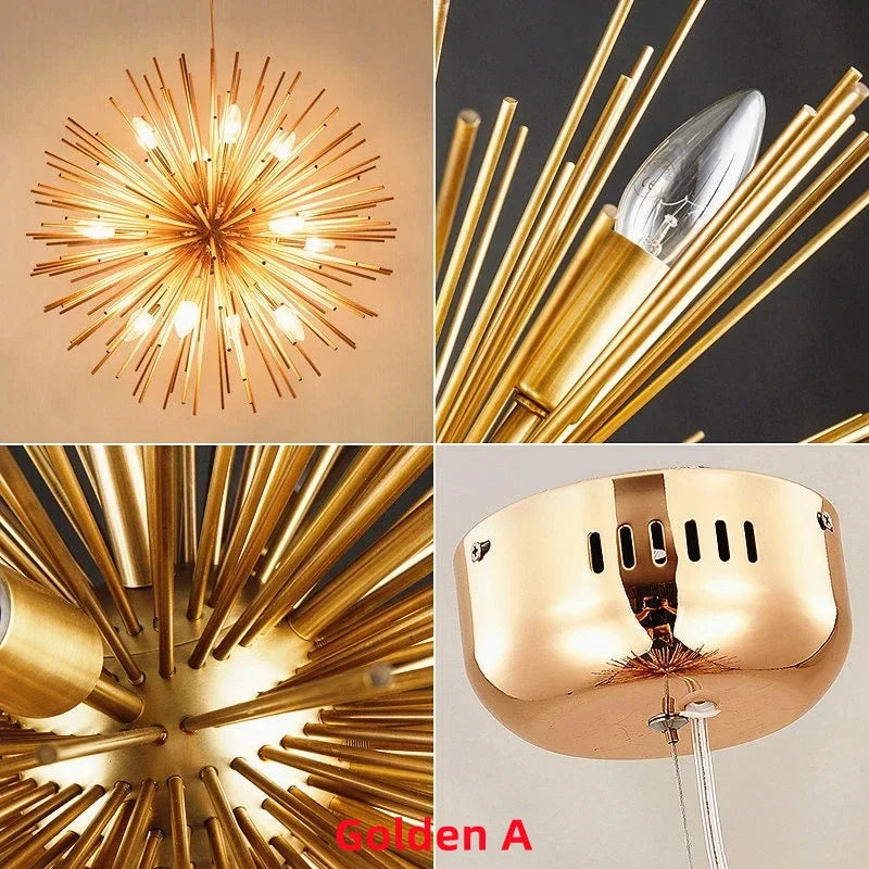 Afralia™ Geometric Ball Chandelier: Modern LED Lighting for Living Room & Dining Room