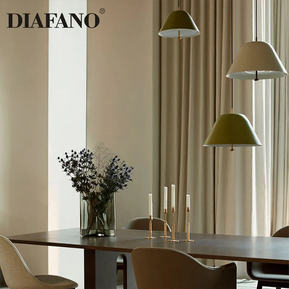 Afralia™ Modern Metal LED Pendant Chandelier for Dinning Room Table