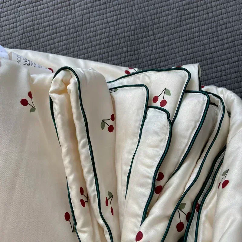 Afralia™ Cooling Quilt: Soft Silky Single Double Bed Blanket for Summer & Autumn