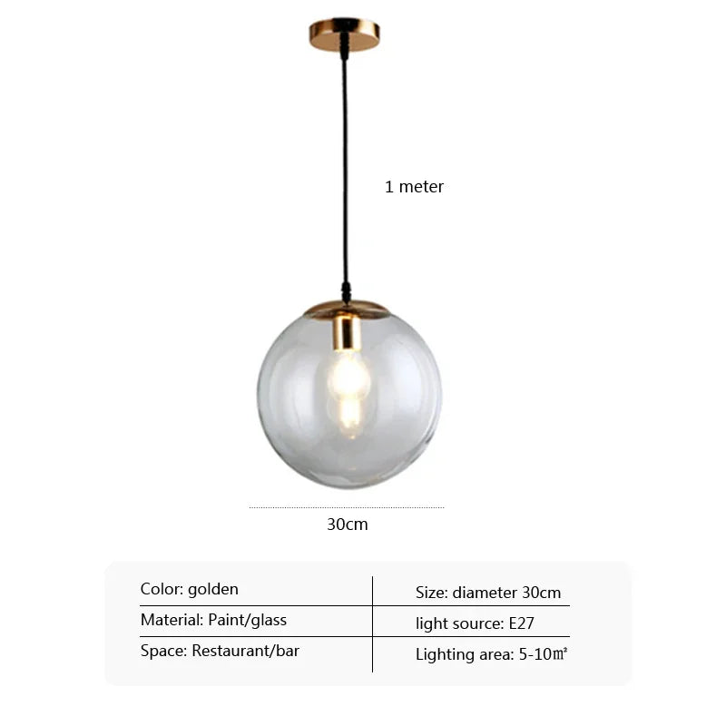 Afralia™ Glass Pendant Light: Modern Nordic Design for Bedroom, Living Room, Restaurant. Creative Home Decor Illuminate.