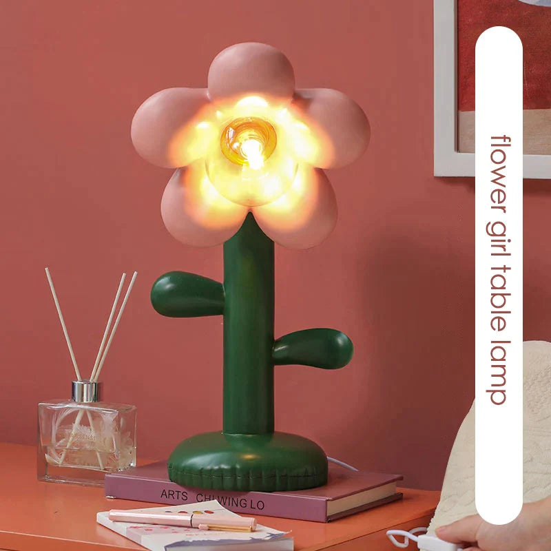 Afralia™ Flower Table Lamp: High-End Bedroom Decoration & Gift