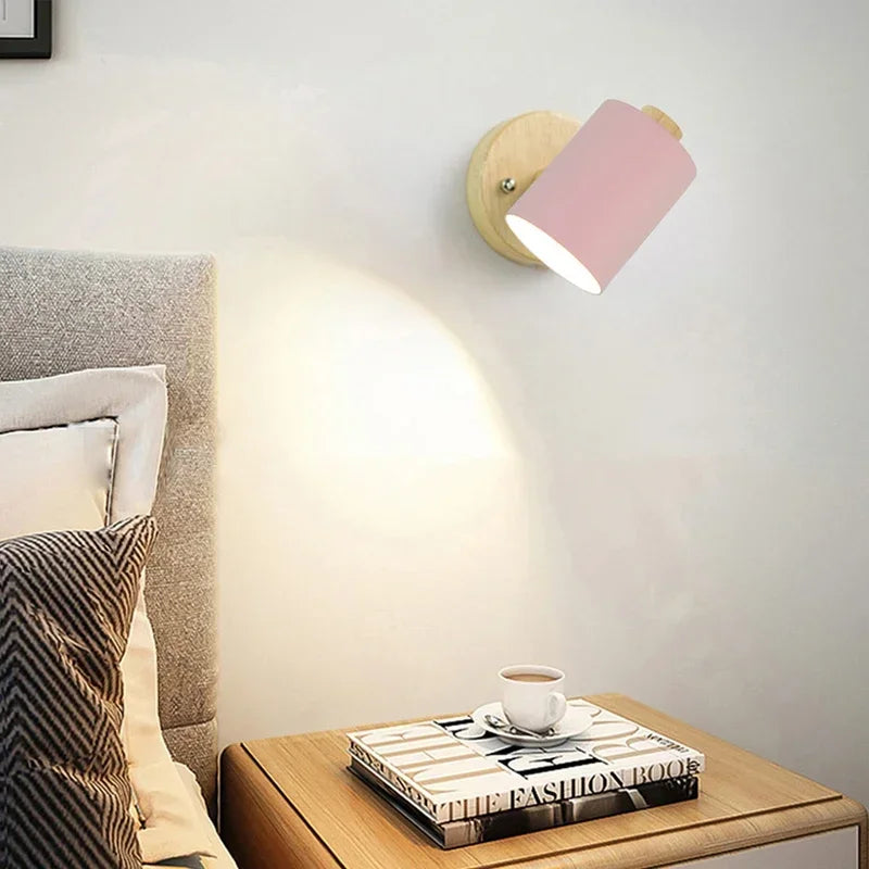 Afralia™ Nordic Wall Light - Modern Bedside Lamp with Macaron Gu10 Luster Sconce