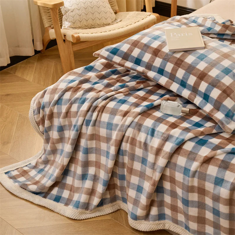 Afralia™ Japanese Milk Velvet Blanket: Soft, Thick, and Cozy for All Seasons