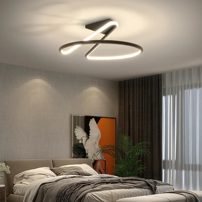 Afralia™ Modern Duplex Villa Bedroom Ceiling Light