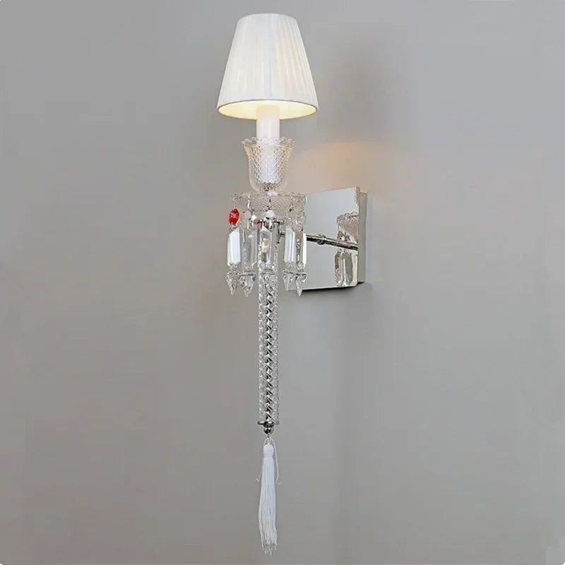 Afralia™ Crystal Wall Lamp: European Style Luxury Mirror Headlight for Bedroom, Living Room & Dining Room
