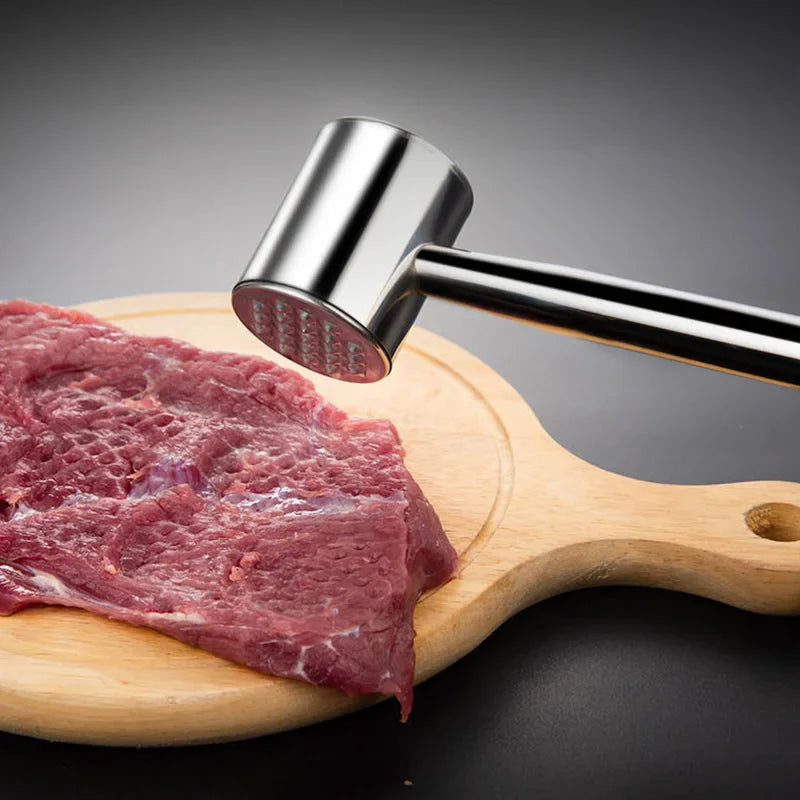 Afralia™ Stainless Steel Steak Tenderizer Meat Beat Hammer - GIANXI Household Quality