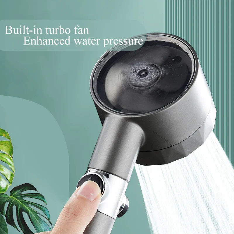 Afralia™ Turbo Propeller Shower Head - Massage Eco Shower Filter Water Saving Nozzle