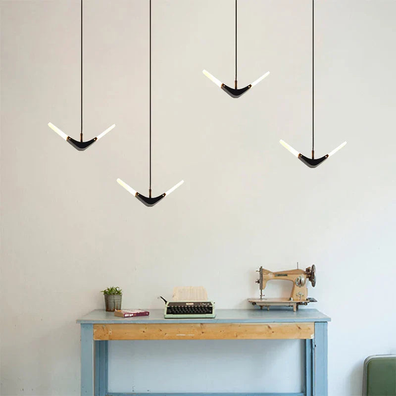 Afralia™ Modern LED Chandelier Pendant Light for Dining Room Kitchen Bedroom Bar
