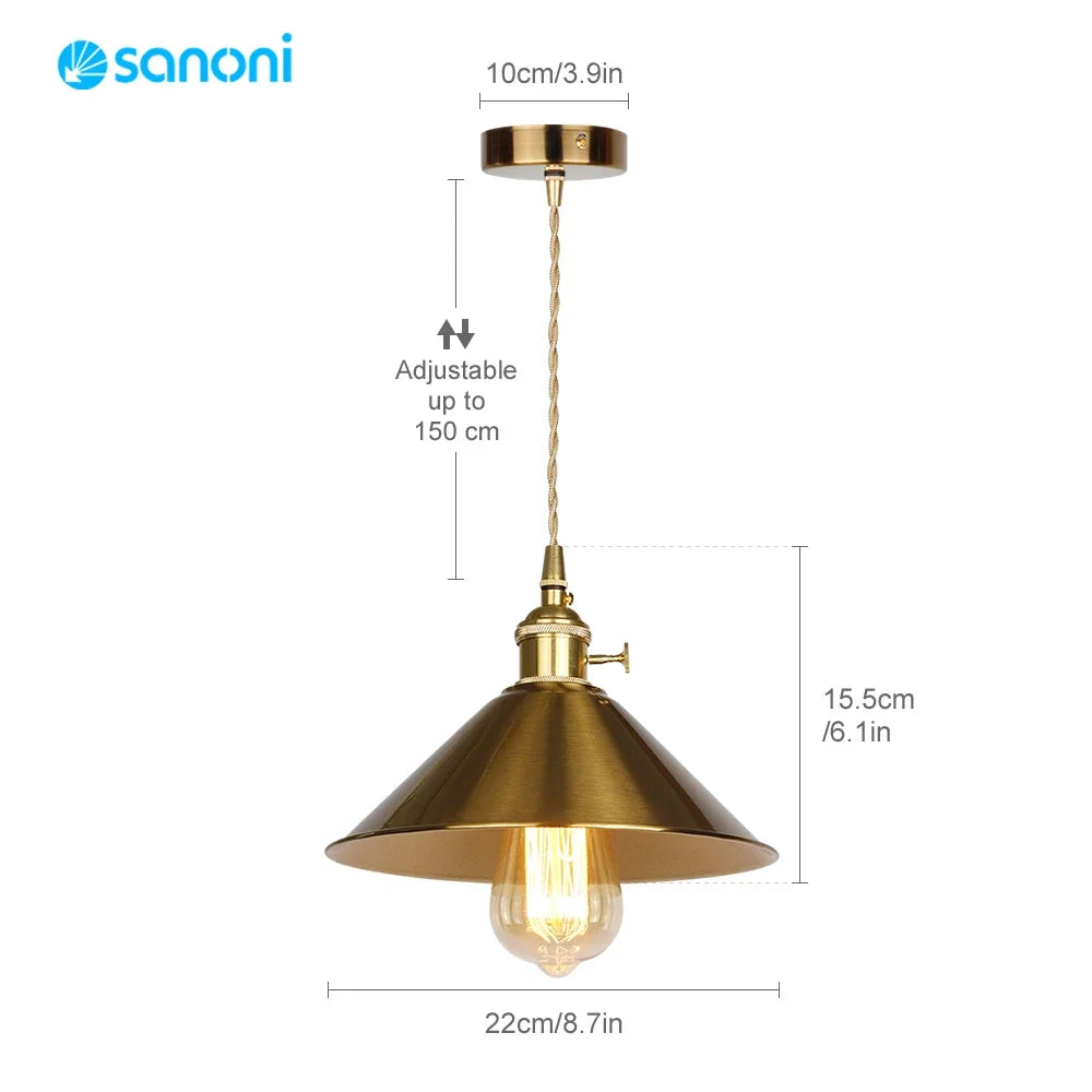 Afralia™ Loft Retro Vintage Pendant Light - Industrial Edison Chandelier for Elegant Home Lighting