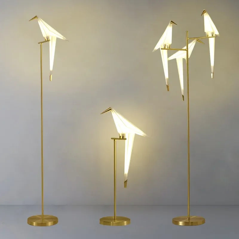 Afralia™ Paper Crane LED Table Lamp for Home Art Decor