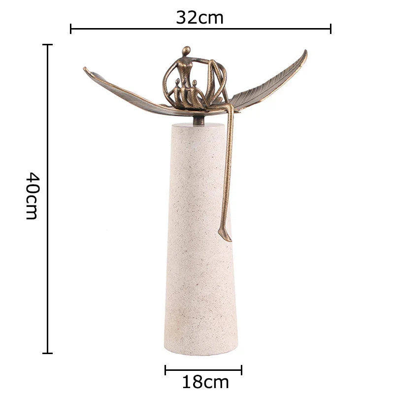 Afralia™ Abstract Character Marble Sculpture Room Decor