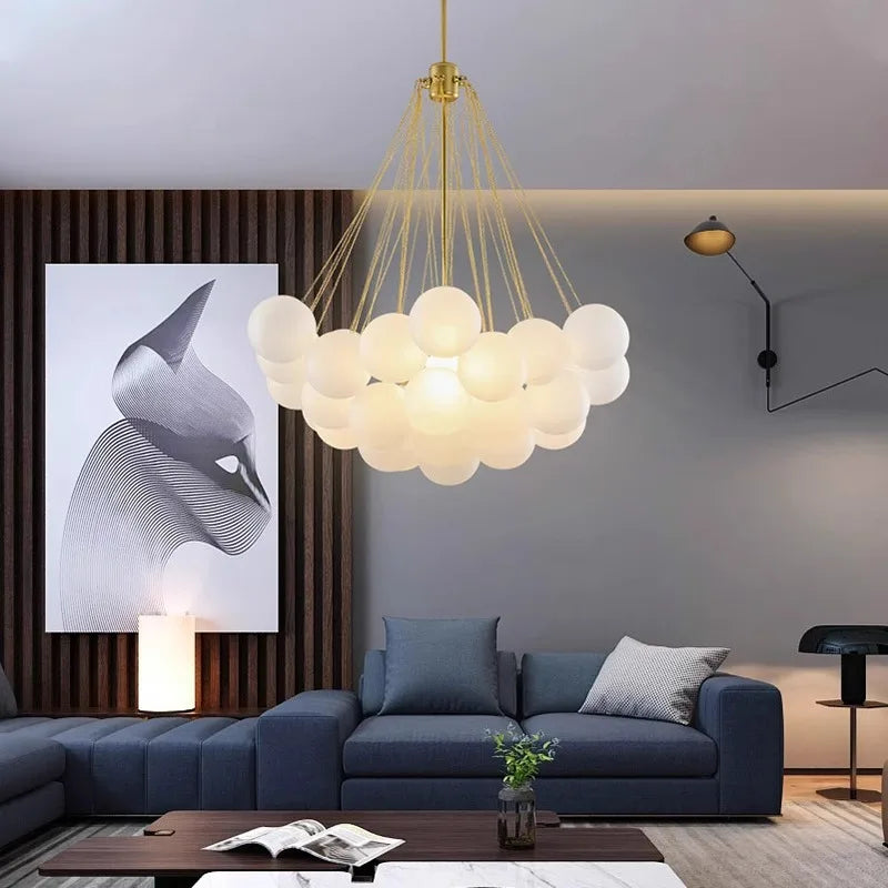 Afralia™ Modern Dining Room Chandeliers Hanging Pendant Light Fixture for Living Room