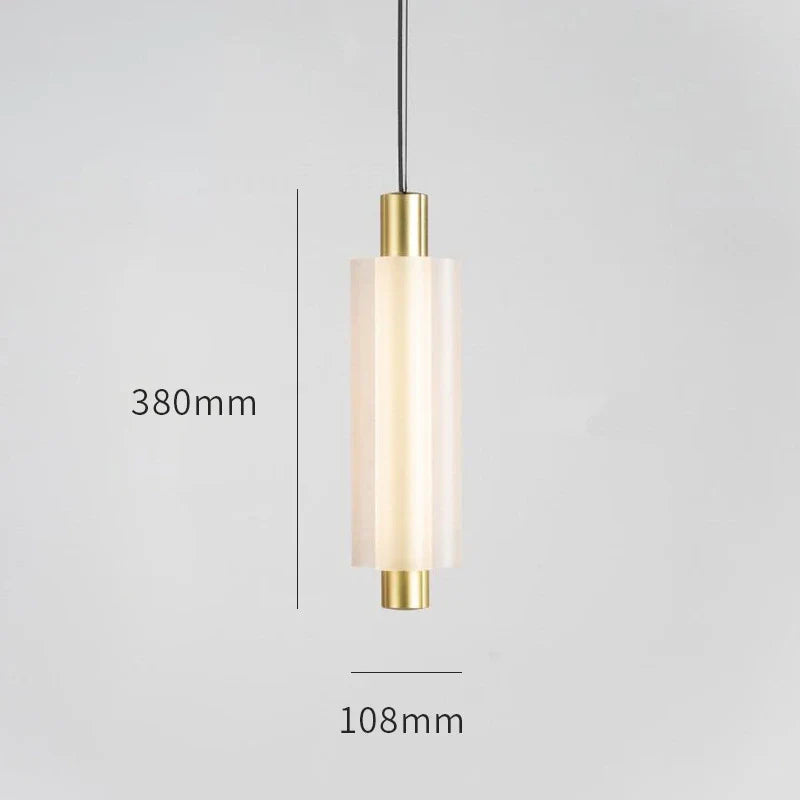 Afralia™ Acrylic Minimalist Pendant Lights | Contemporary LED Bedside Lamp for Restaurant and Industrial Decor