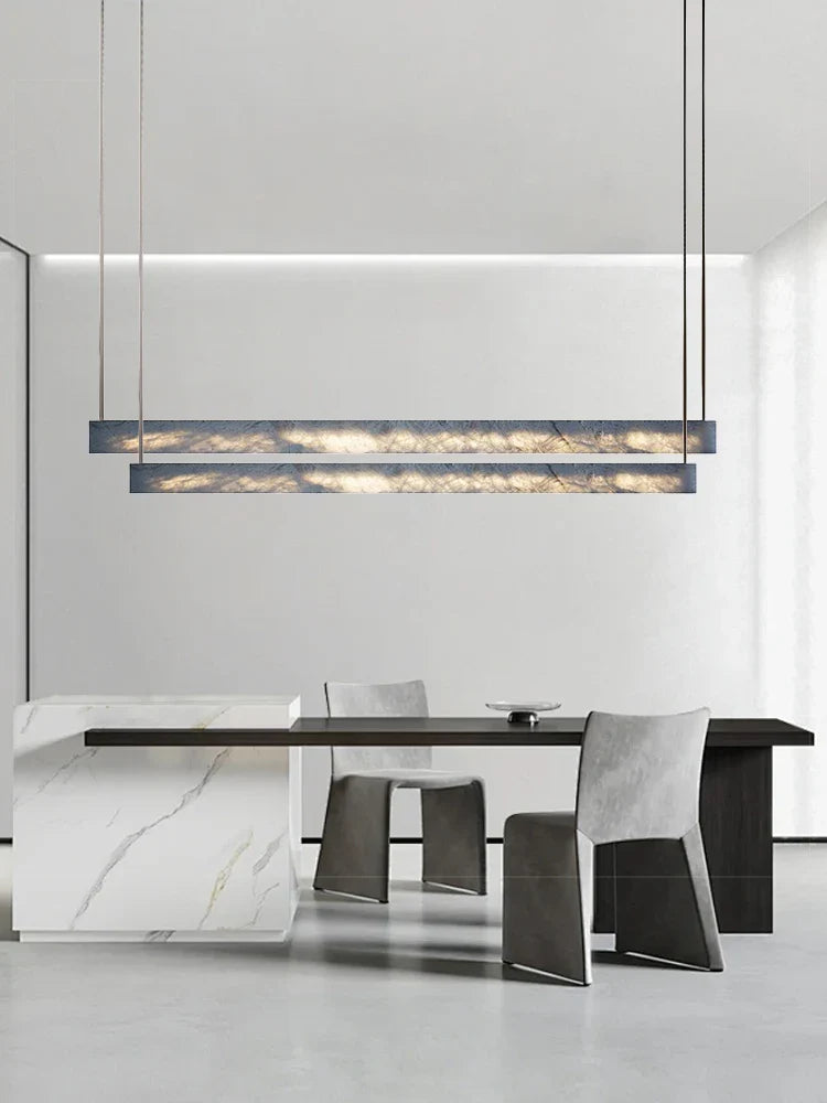 Afralia™ 2025 Marble Design Pendant Light - Dimmable LED Office Bar Decor