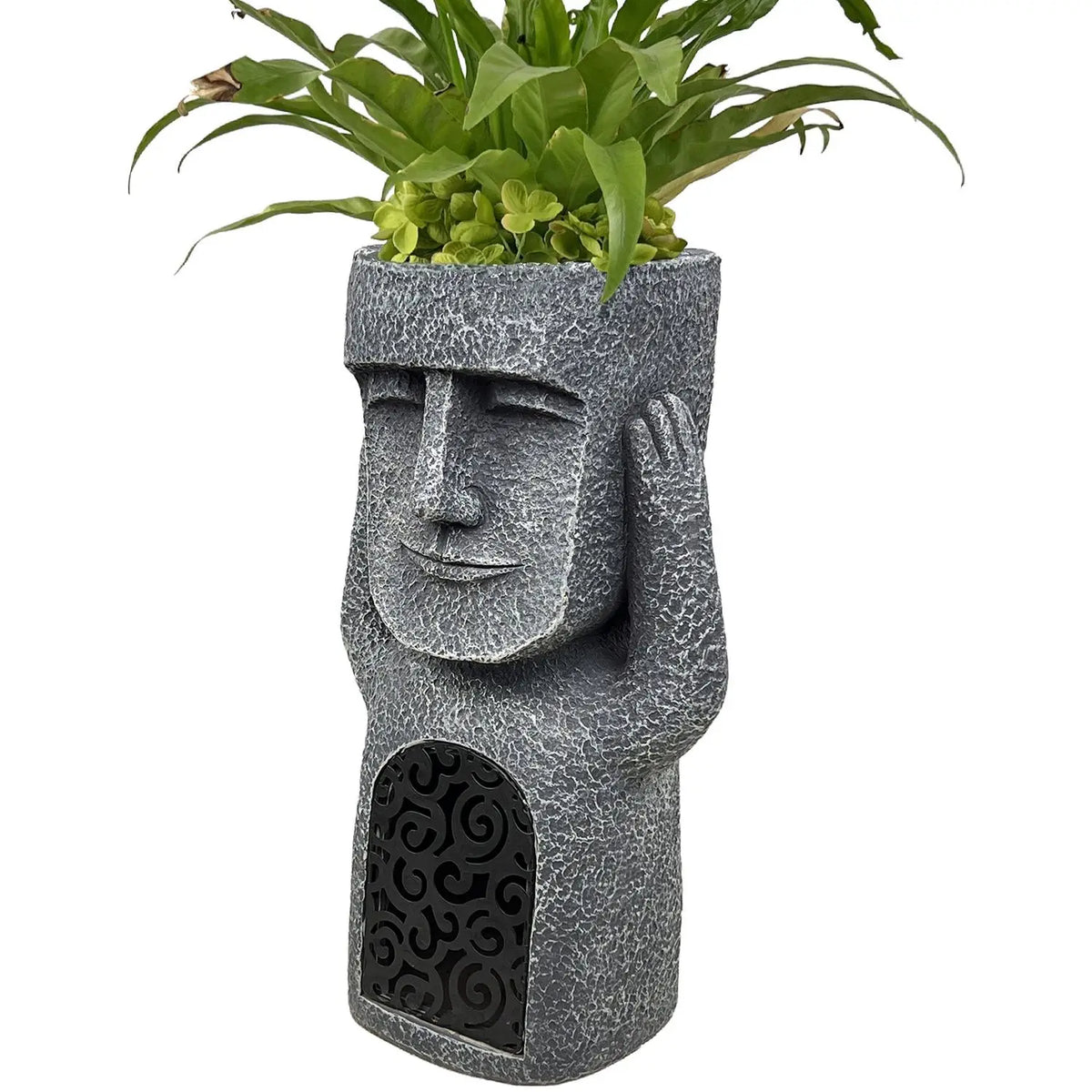 Afralia™ Easter Island Statue Sculpture Outdoor Decorative Resin Figurine