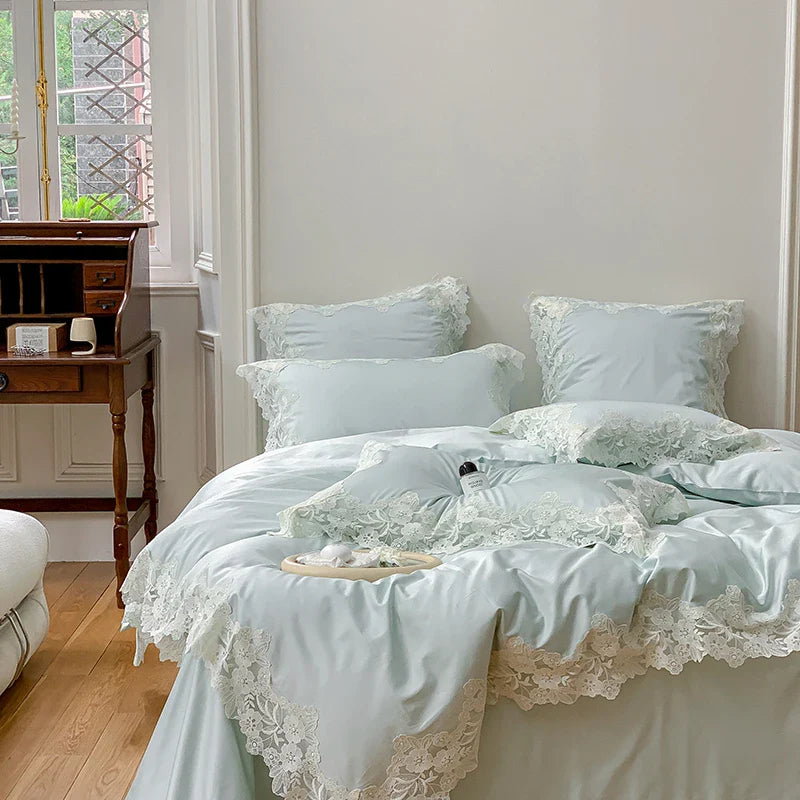 Afralia™ French Wedding Chic 1000TC Egyptian Cotton Bedding Set