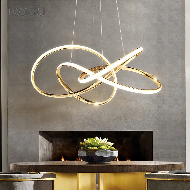 Afralia™ Modern Dimmable LED Chandelier Pendant Light for Home Decor
