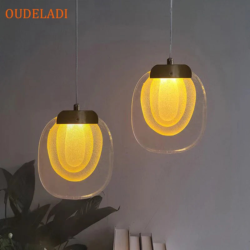 Afralia™ Crystal LED Pendant: Elegant Lighting for Dining, Bar, Kitchen, Bedroom