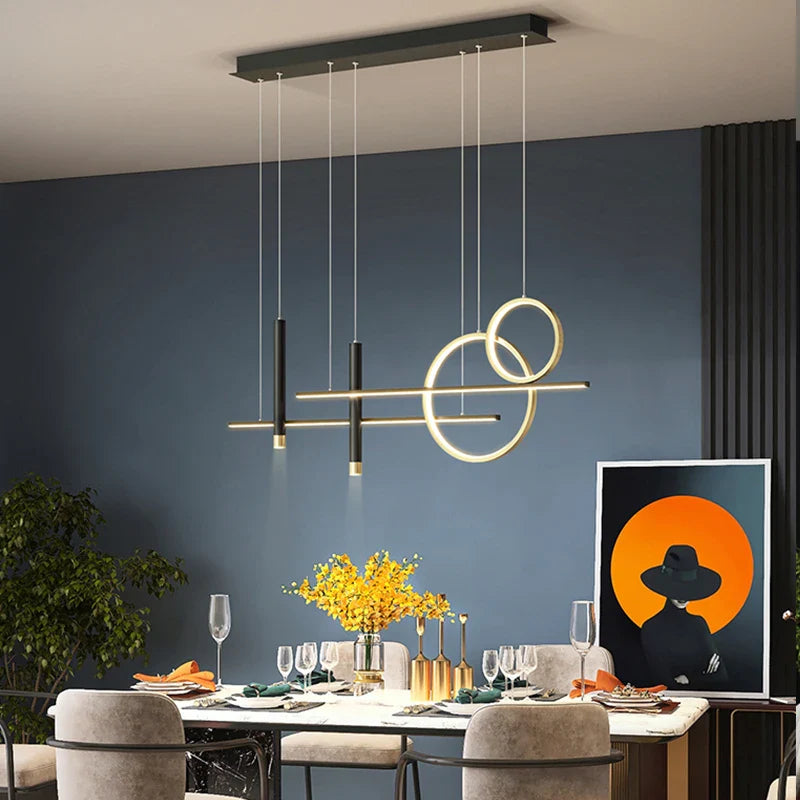 Afralia™ Minimalist LED Pendant Lights for Home Decor Indoor Lighting