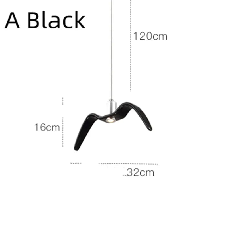 Afralia™ Seagull Nordic Bird Resin Pendant Light for Living Room, Dining, Bedroom
