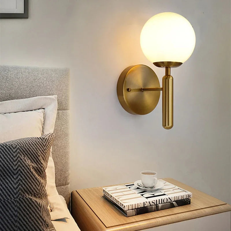 Afralia™ Glass Ball Pendant Chandelier: Modern LED Ceiling Lamp, Nordic Style Home Lighting