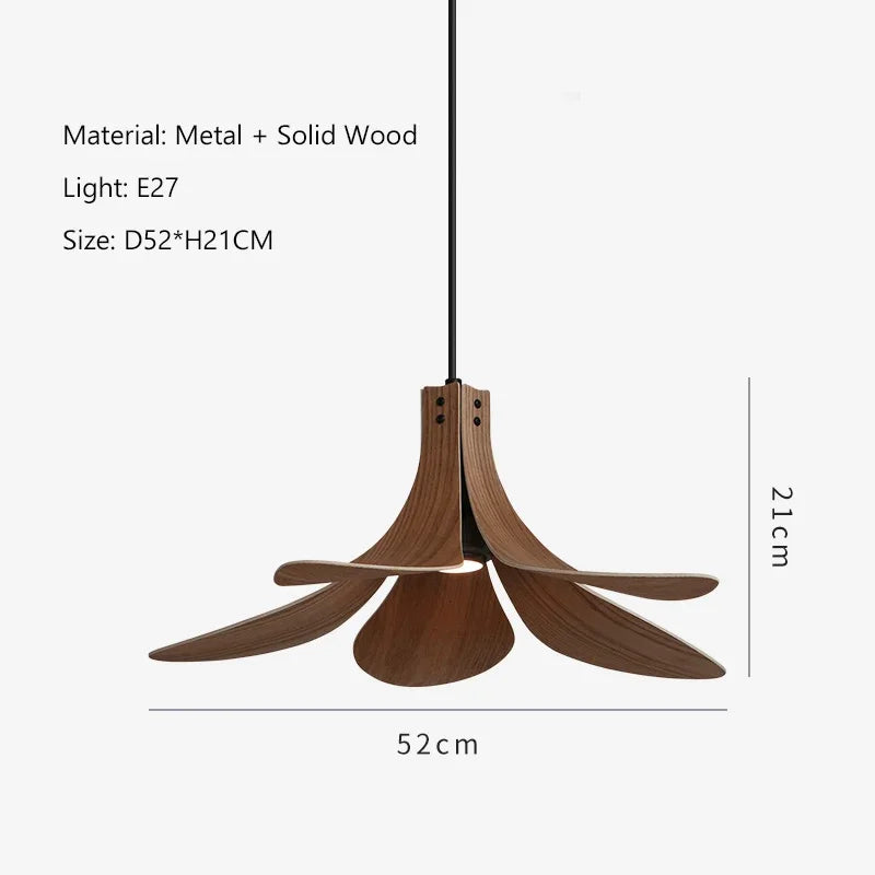 Afralia™ Nordic Wood Chandelier: LED Pendant Lamp for Home, Restaurant, and Bar