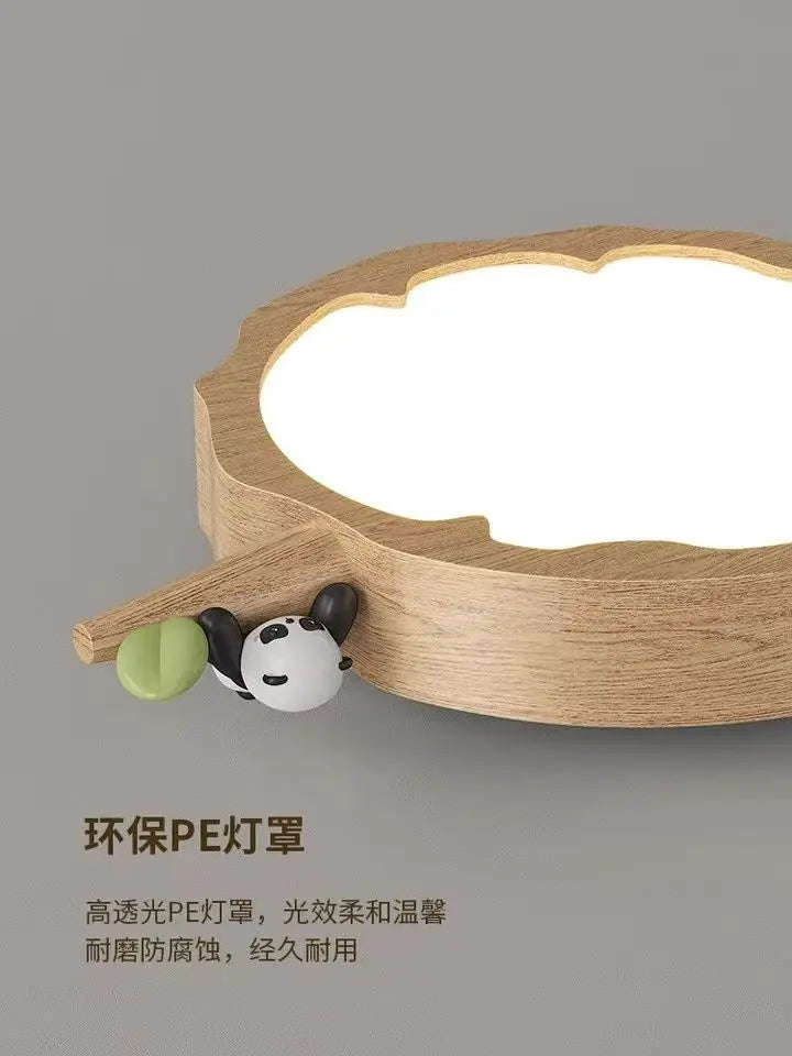 Afralia™ Modern Log Wind Room Ceiling Lamp