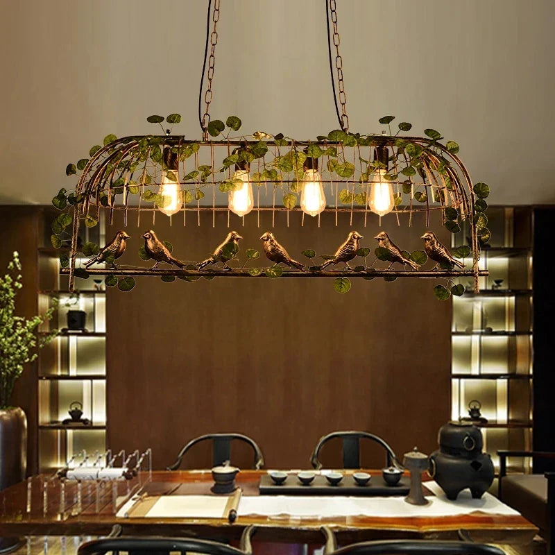 Afralia™ Birdcage Pendant Lights for Chic Decor - Garland Hanging Lamps