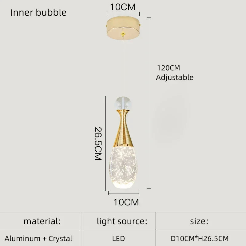 Afralia™ Crystal LED Chandelier for Dining Room Decor