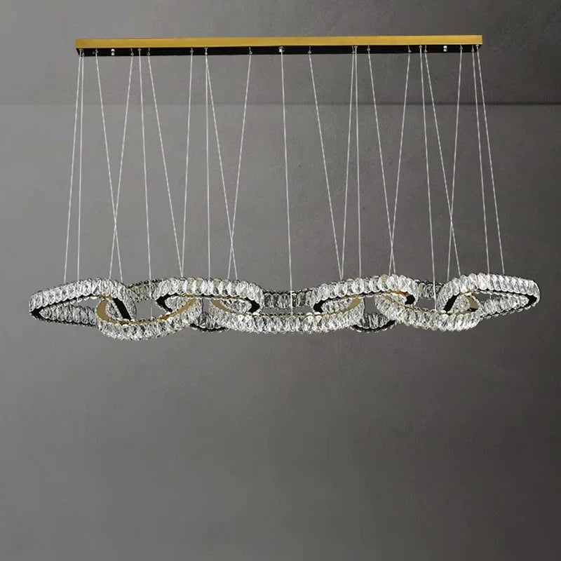 Afralia™ Modern Dine Room Pendant Lights LED Chandelier Ceiling Lamp