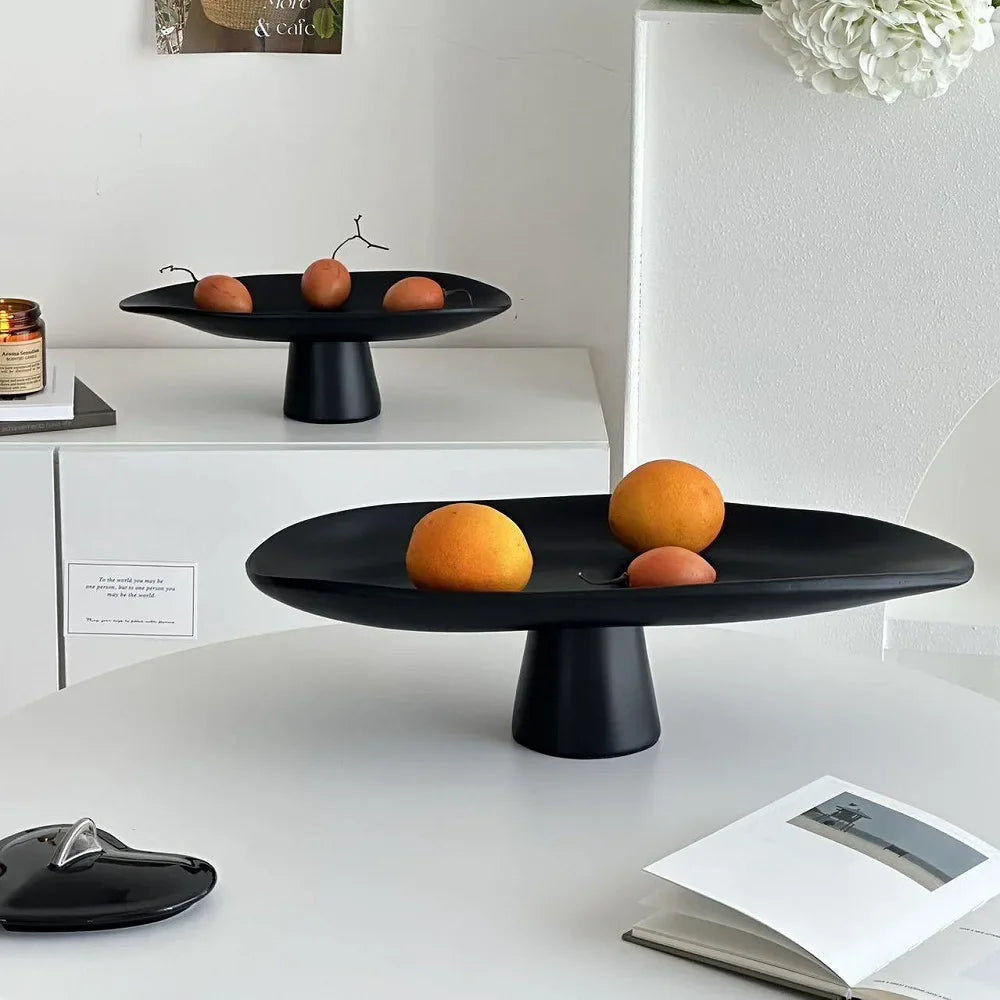 Afralia™ Geometric Resin Fruit Bowl Tray Home Decoration Accessories