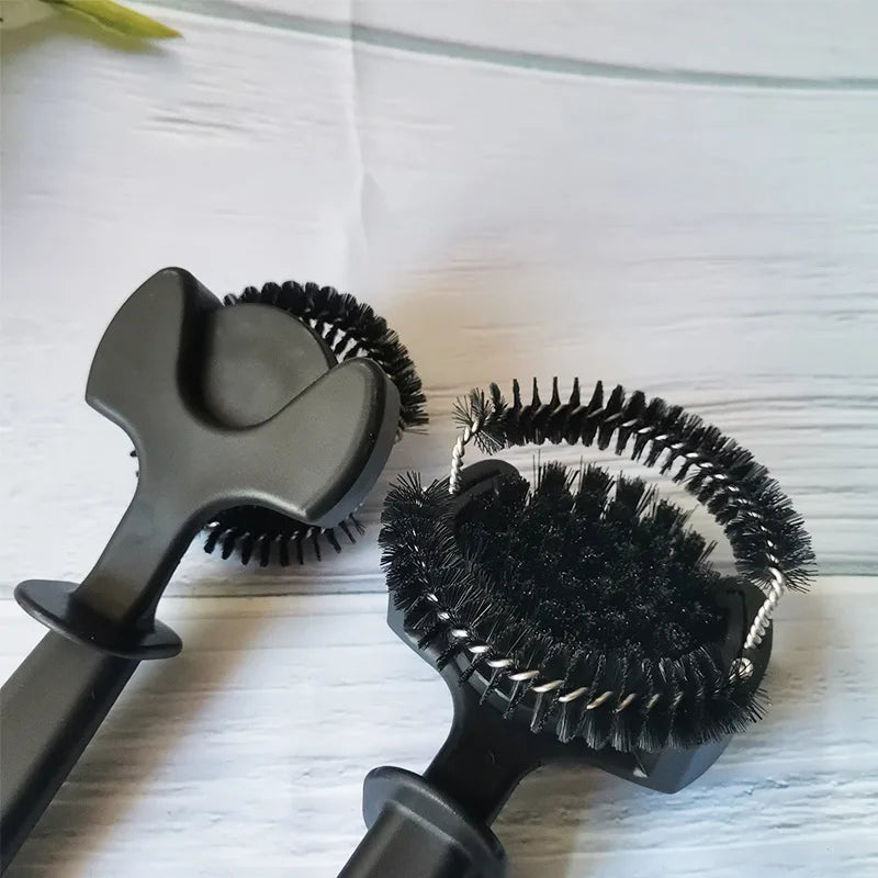 Afralia™ Coffee Machine Cleaning Brush - Brewing Head Cleaner Tool & Mini Spoon
