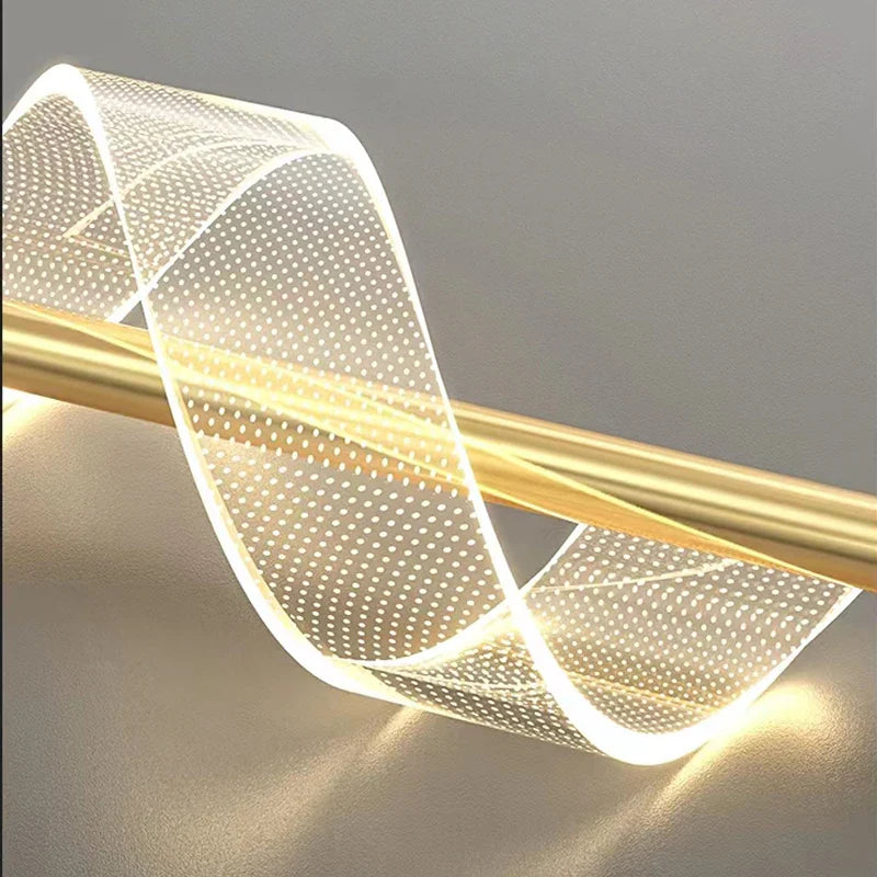 Afralia™ Modern Spiral LED Pendant Light Chandelier for Indoor Bedroom Decor