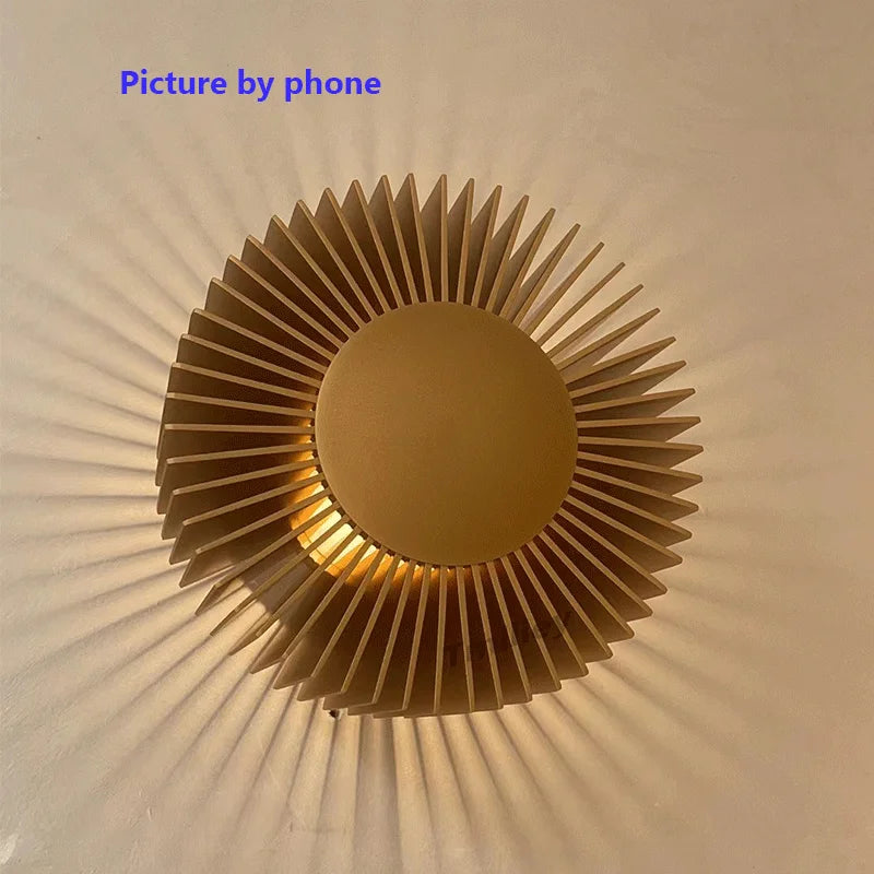 Afralia™ Elegant Aluminum Wall Sconce for Hotel Living Room Bedroom Decor