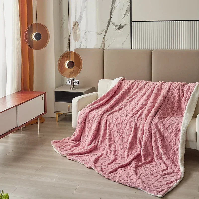 Afralia™ Velvet Winter Duvet Cover: Soft & Warm Dual-Use Comforter Blanket