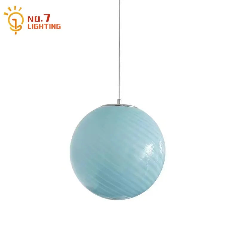 Afralia™ Glass Pendant Lights LED E27 for Dining Room Bedroom