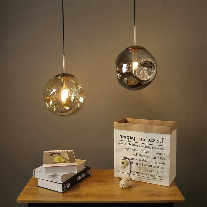 Afralia™ Glass Ball Pendant Lights for Bar, Kitchen, and Home Decor