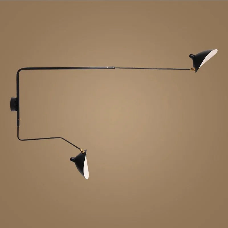 Afralia™ Dawn Spider Serge Mouille LED Wall Lamp with Adjustable Swing Arm
