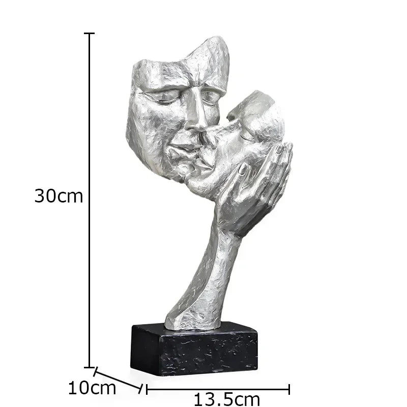 Afralia™ Creative Thinker Modern Sculpture Decor Ornament for Desk and Room Aesthetics